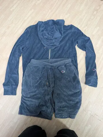 Champion 플리스 세트 다크 블루