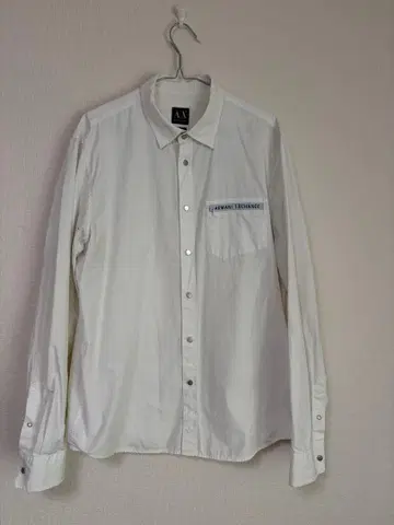 ARMANI EXCHANGE 화이트 긴팔 셔츠