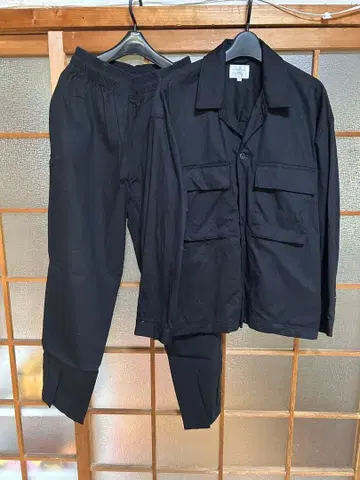 라운지웨어 블랙 셋업 M