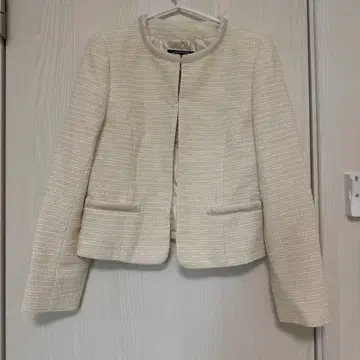 anyFAM 노카라 자켓 아이보리