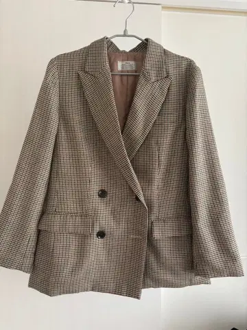 relume 체크 무늬 테일러드 자켓 사이즈 36