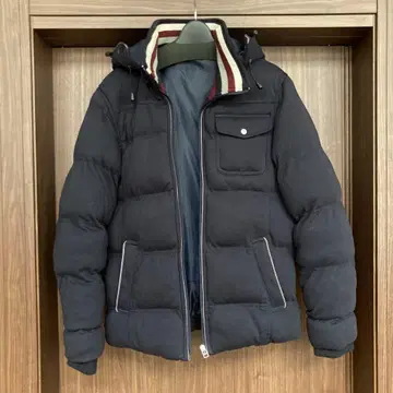 THE SHOP TK 후드 부착 다운 자켓 L 사이즈 네이비