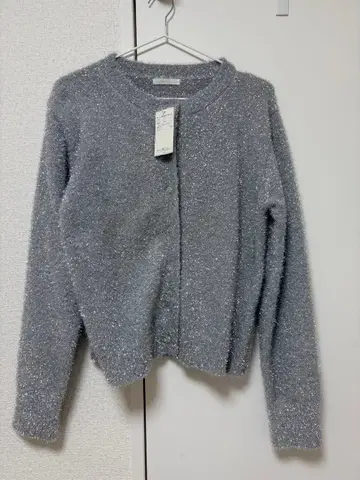 Te chichi 라메 샤기 크루 가디건