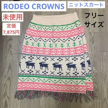 [ 미사용 ] 여성용 니트 스커트 RODEO CROWNS 프리 사이즈
