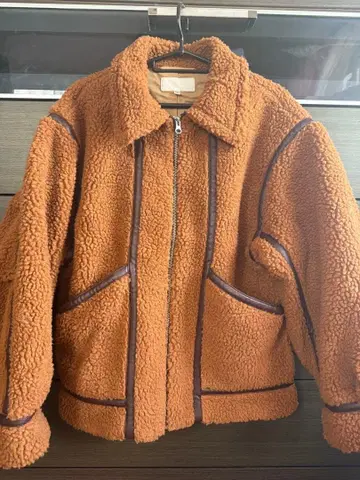 MOUSSY 브라운 플리스 자켓