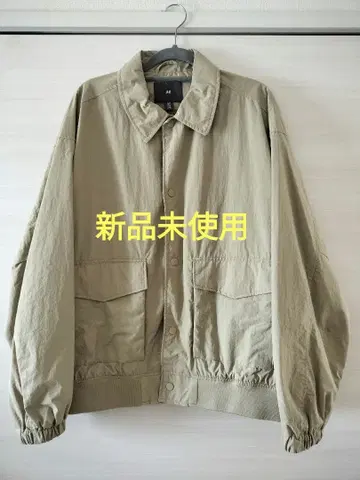 H&M 자켓 아우터 베이지 나일론 프레피