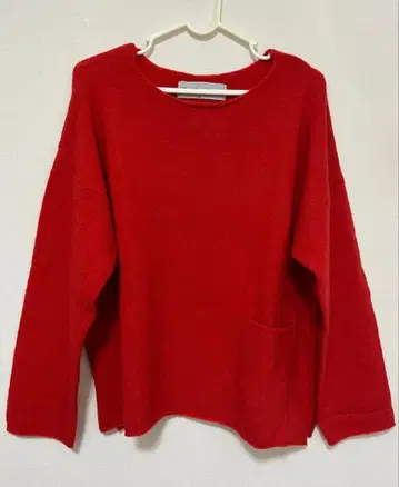 스탬프앤다이어리 니트 빨간색 미착용