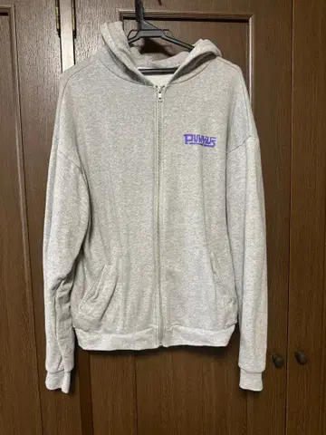 PUNYUS 그레이 풀 지퍼 후디