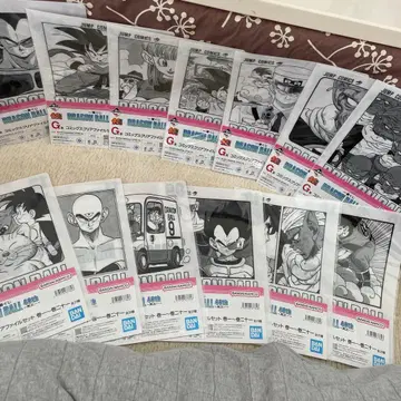 드래곤볼 제일복권 G상 클리어 파일 세트 13매