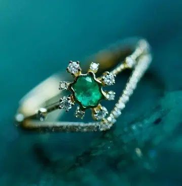 최종 가격 인하 에메랄드 다이아몬드 반지