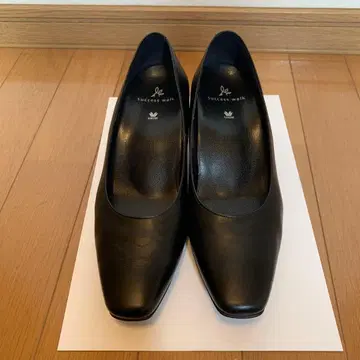 와코루 서세스워크 블랙 플레인 펌프스 23.5cm 3E