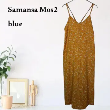 zB690 [ F ] 사만사 모스2 블루 꽃무늬 원피스 A라인