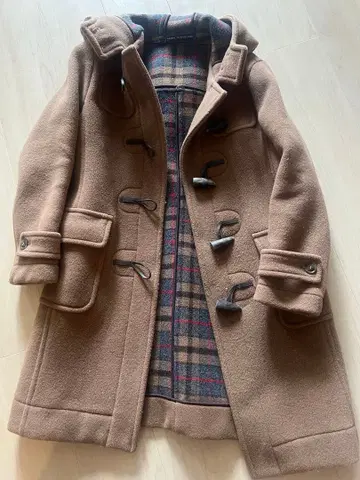 브라운 울 더플 코트 36
