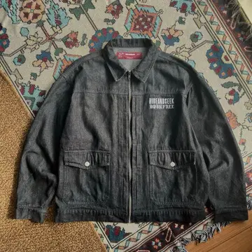 블랙 데님 자켓