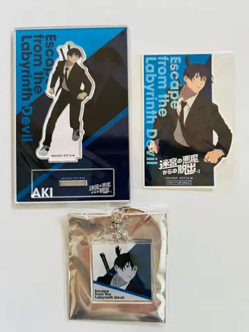 체인소 맨 리얼 탈출 게임 하야카와 아키 아크릴 스탠드 키링 스티커