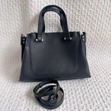 BEAMS HEART 미디엄 토트 블랙 숄더 스트랩 포함