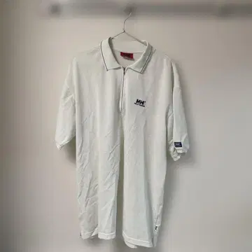 HELly Hansen 화이트 피케 셔츠 구제 의류