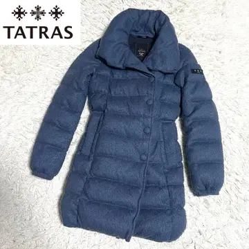 [ 고품질 ] TATRAS 타트라스 다운 코트 울 사이즈 2 옅은 네이비