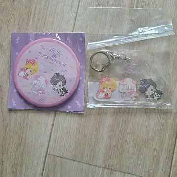 진천지개벽집단 지그재그 산리오 콜라보 캔 배지 키링 세트