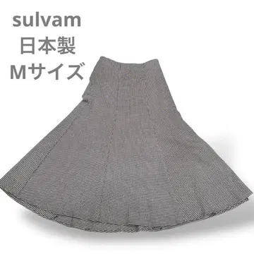 새상품급 sulvam(살밤) 플레어 롱 스커트 울 일본제 M 사이즈