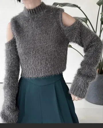 musubore 페더얀 니트 그레이