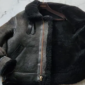 구하기 어려움 40 사이즈 아비렉스 B-3 리얼 무스탕 블랙