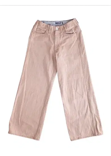 west's overalls 와이드 레그 데님