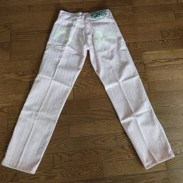 EVISU 핑크 데님 팬츠 33 35