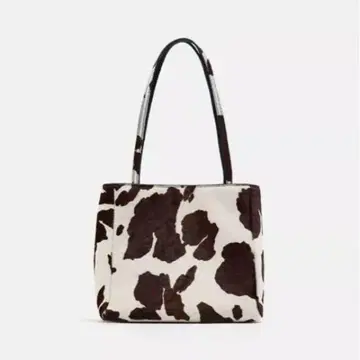 택 포함 새상품 ZARA 소 패턴 백 송치