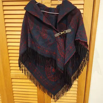 오즈모시스 판초 스톨 페이즐리 무늬