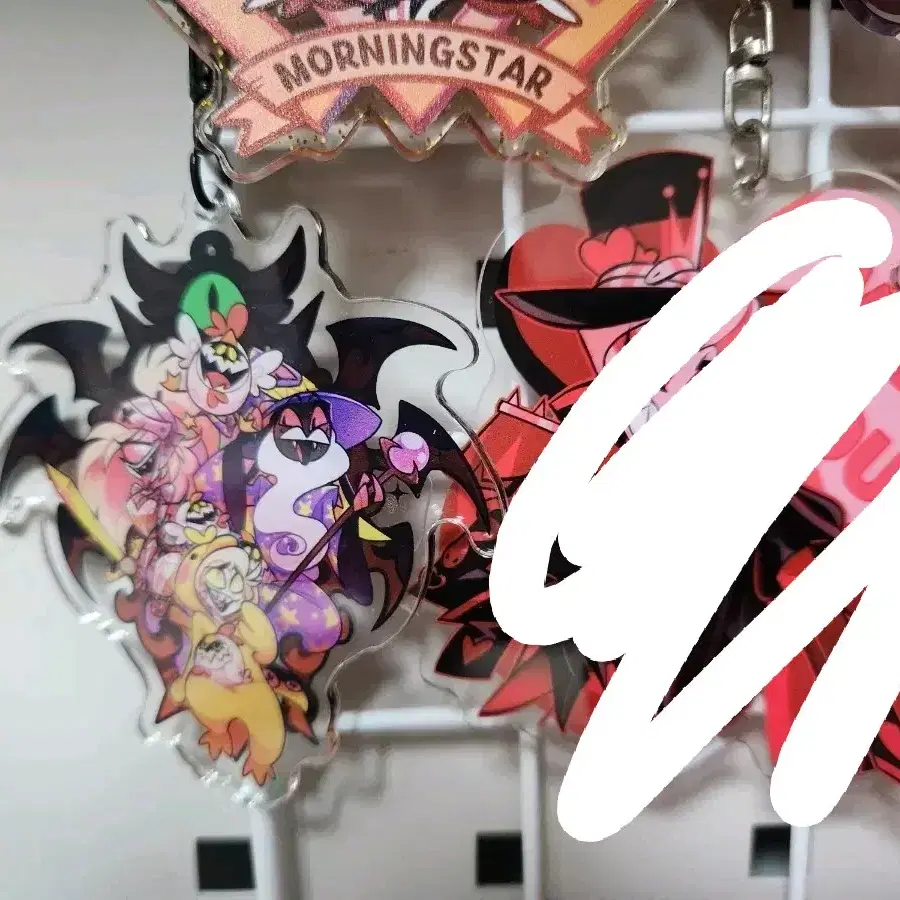 Hazbin Hotel Lucifer Valentine Halloween Official Keyring #체리밤
