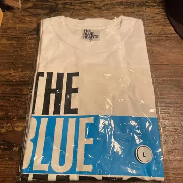 THE BLUE HEARTS T셔츠 L사이즈 화이트/블루