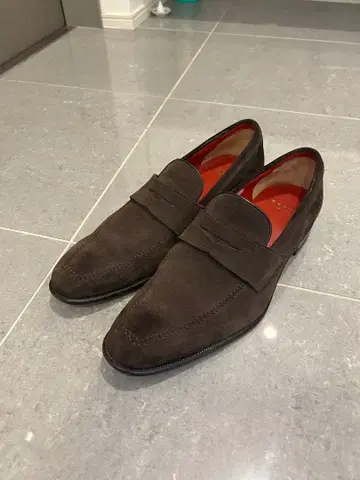 REGAL 다크 브라운 스웨이드 로퍼