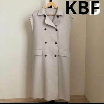 KBF 롱 코트 울 트렌치 베스트 코트