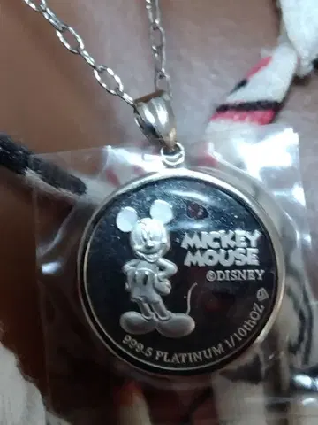 Disney100 Pt999 미키 마우스 펜던트 코인