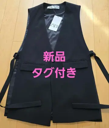 ZARA 블랙 베스트 XS