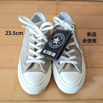 [ 미사용 새상품 ] 23.5cm 컨버스 ALL STAR 베이지 코듀로이