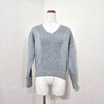 CECIL McBEE 디자인 니트 V넥 ( M ) 그레이