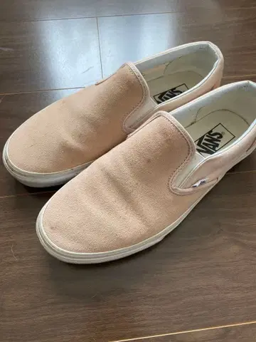 VANS 슬립온 옅은 핑크 스웨이드