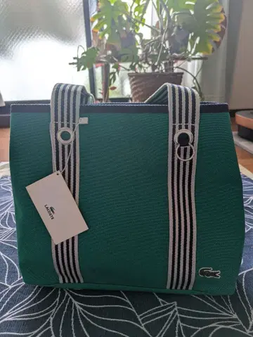 라코스테 남녀 공용 캠퍼스 백 그린