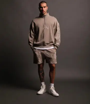 발송은 1/5부터 darc sport 지퍼 모크넥 트레이닝복