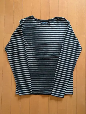 플랫 헤드 바스크 셔츠 보트넥 셔츠