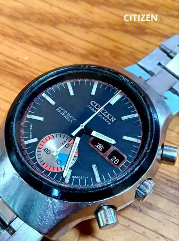 시티즌 챌린지 타이머 8100 크로노그래프 AT 남성용 손목시계 작동품