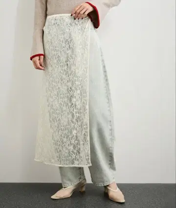[ Elisa Novelli ] 레이스 랩스커트