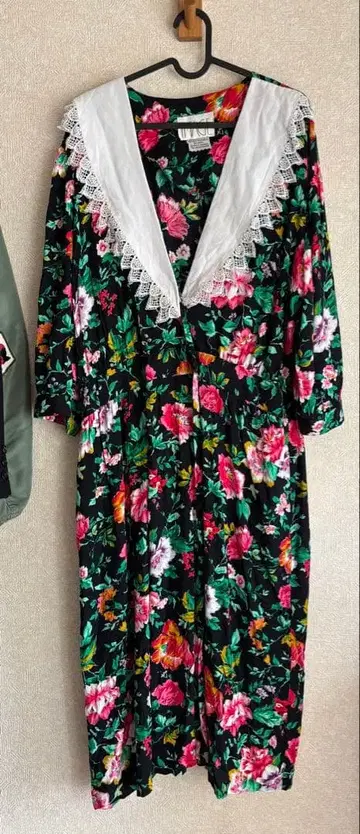 vintage 1980s USA 꽃무늬 원피스