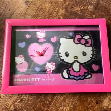 헬로키티 3D 스퀘어 벽시계