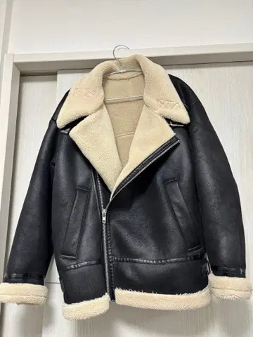 B-3 보아 자켓 (무스탕) 레이지블루 S