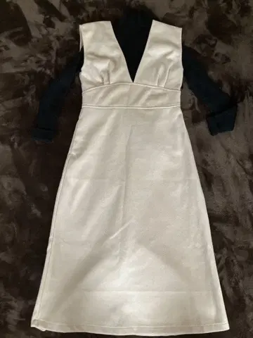 아이보리 오버롤 스커트