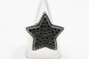 새상품 21호 291295옴 스타 지르코니아 반지 블랙 반지