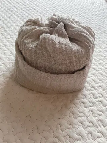 베이지 린넨 모자 S 사이즈